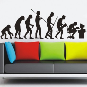 Evolution Figure Wall Papers Art Decals